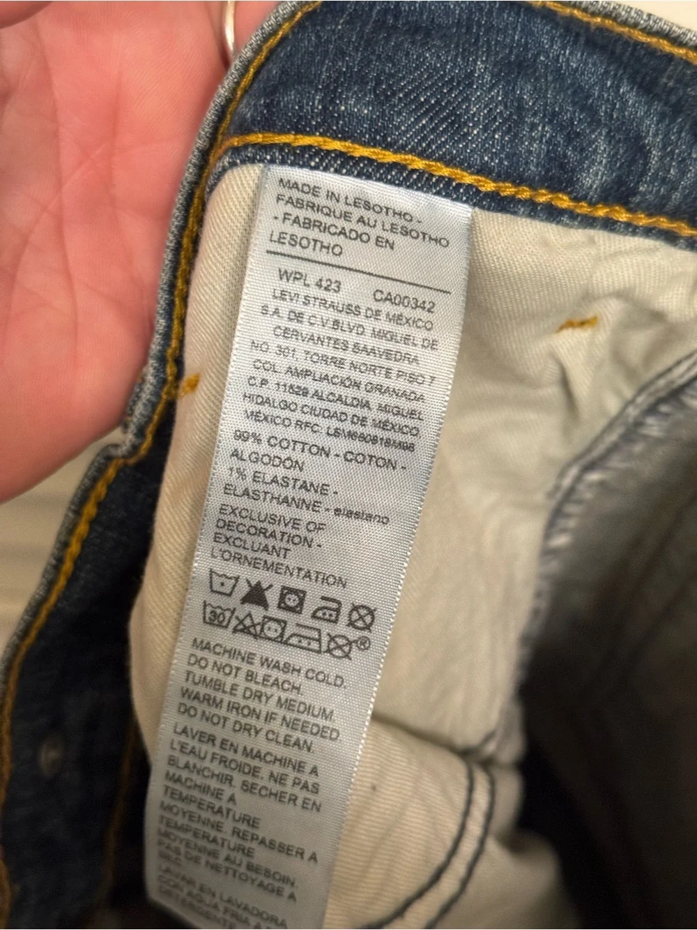 Levi’s Men's Classic Blue Jeans Bootcut W34 L32